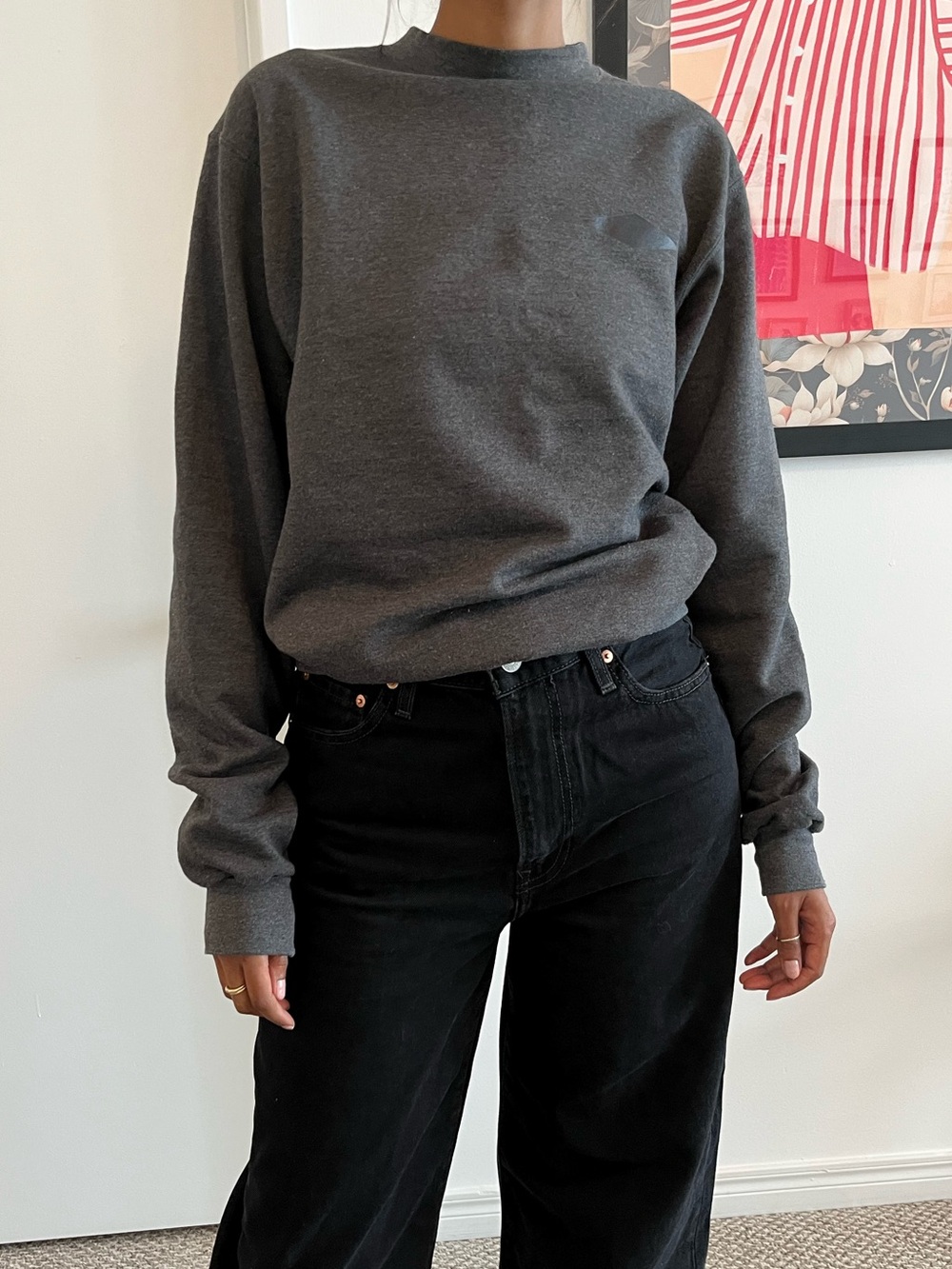 Champion charcoal grey crewneck sweater